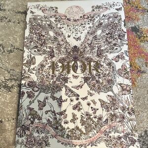Dior Botanical Butterfly Artwork bag with Gold Accents